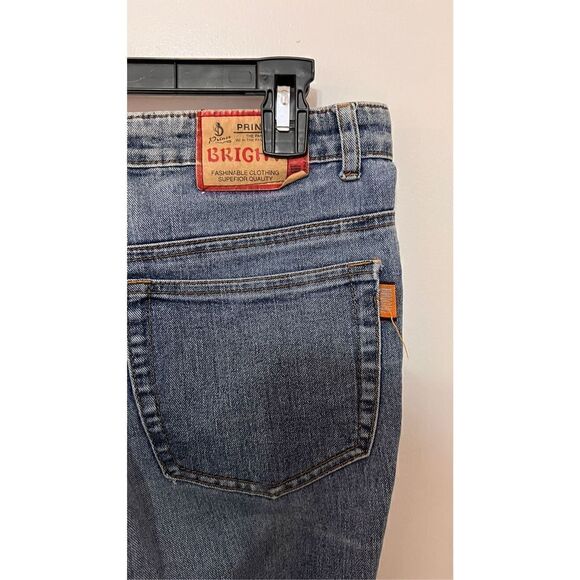 Prince Bright Jeans Womens Bootcut Stretch Flared Denim Blue Medium Wash Size 32 - Picture 7 of 10